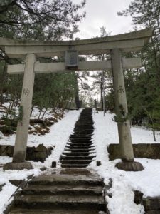 2021年元旦の白滝神社